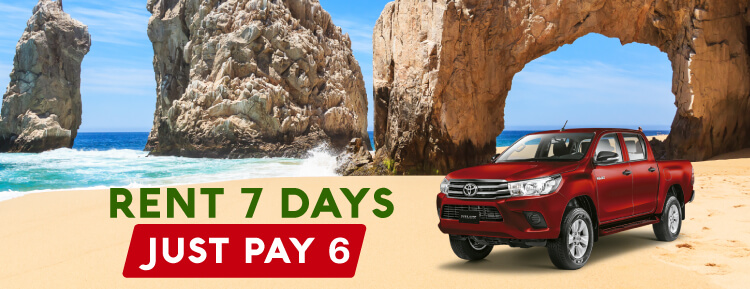 Rent for 7 days and only pay 6